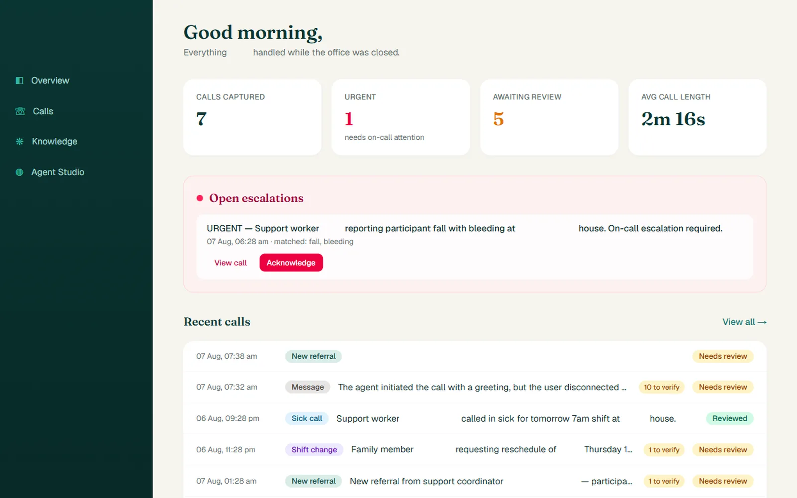 AI Voice Receptionist — ảnh 1/3