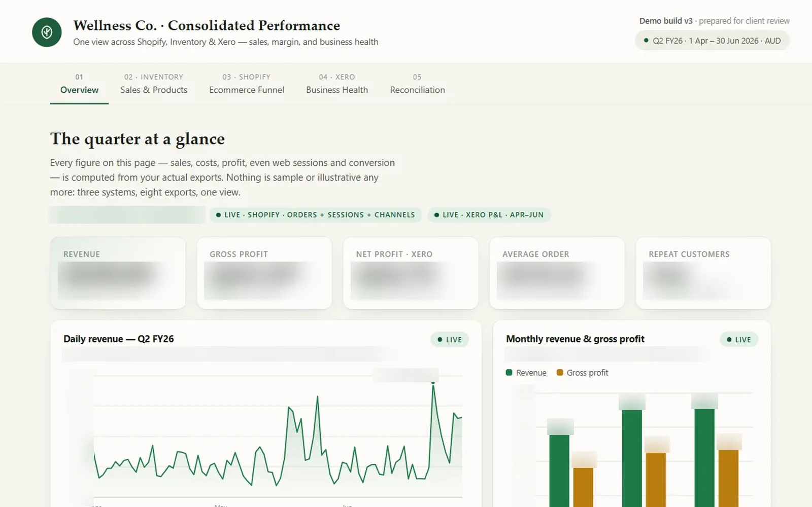 Consolidated Performance Dashboard — ảnh 1/1